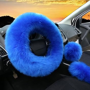 fuzzy steering wheel cover and seat covers