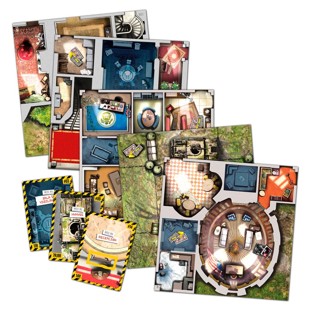 Asmodee Zombicide 2a edizione: Washington Z.C., espansione della campagna nella Casa Bianca con 10 missioni, 6 nuovi sopravvissuti, a partire dai 14 anni, da 1 a 6 giocatori, 60 minuti, spagnolo