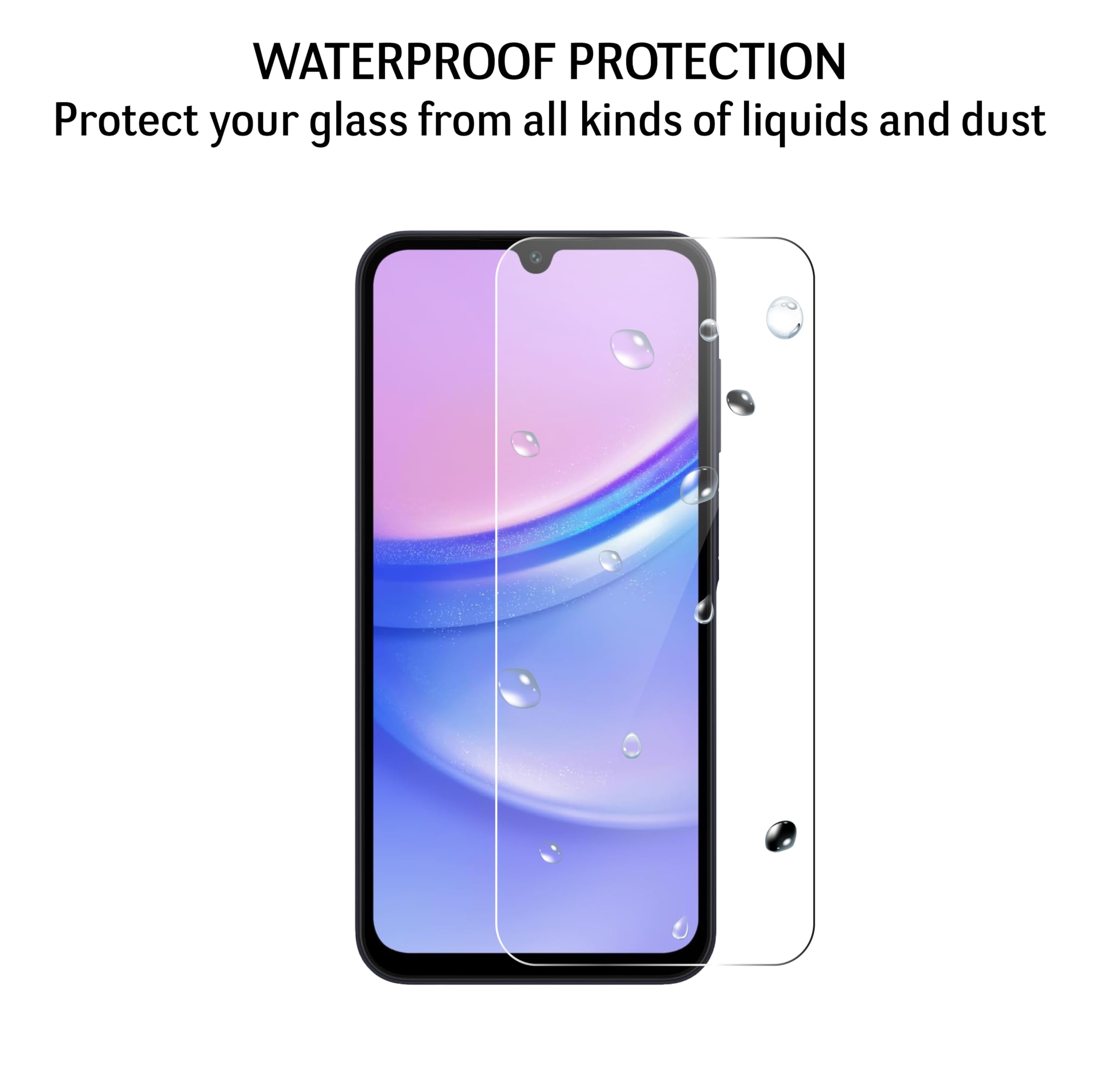 Vetro Temperato per Samsung Galaxy A16 5G / A16 4G [2 Pezzi] Vetrino Protettivo Pellicola Protezione Schermo