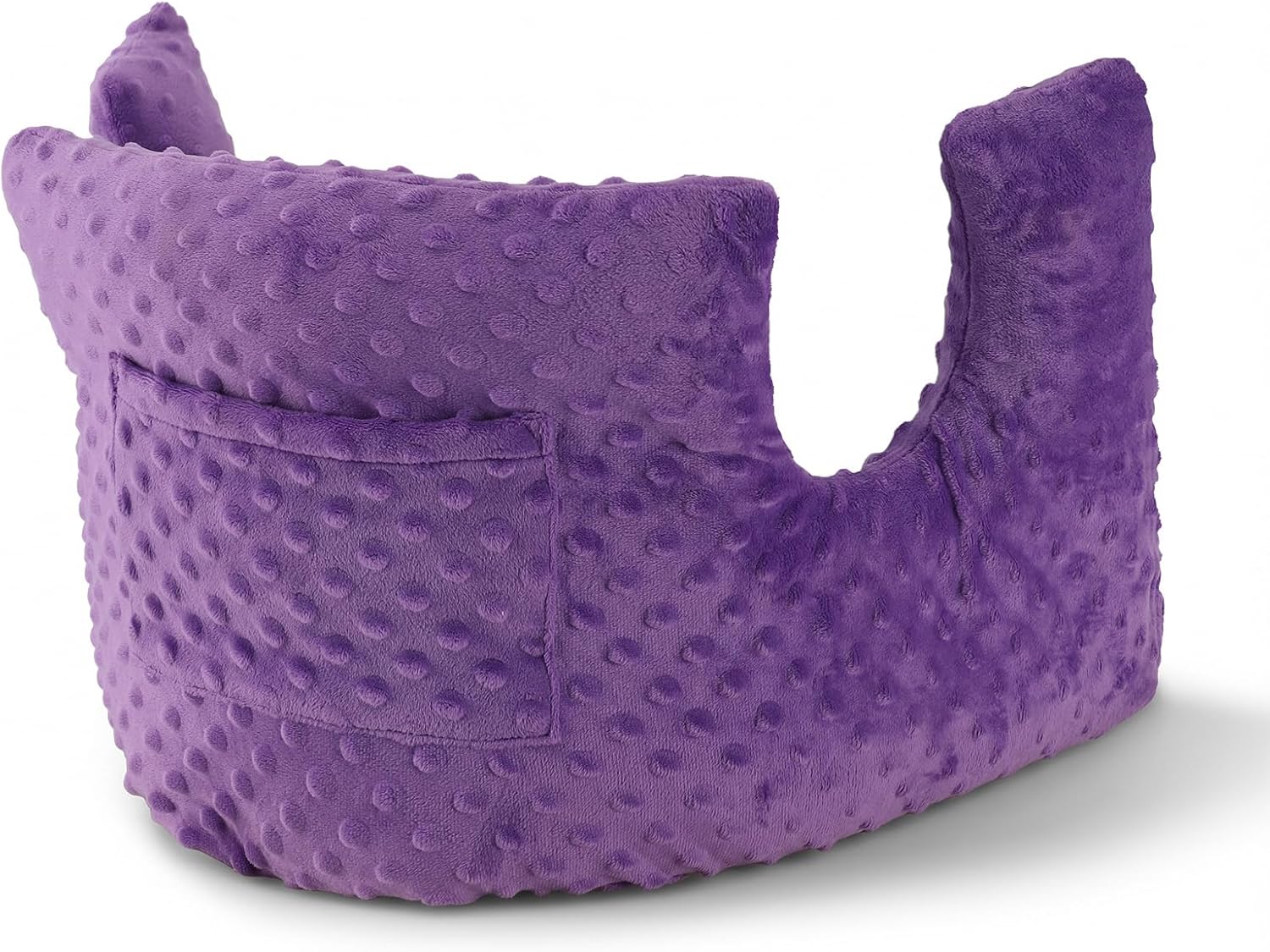 Mastectomy Pillow for Post Surgery Recovery, Breast Surgery Pillow with Pocket, Chest Support for Mastectomy, Lumpectomy, Reconstruction, Breast Cancer, Heart Surgery, Abdominal Surgery (Purple-Dot)