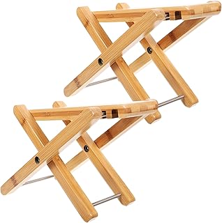 Healvian 2pcs Sandalias De Mujer De Easy Clean Folding Squatting Foot Stool Durable Stool Portable Stool Toilet Stool Bathroom Supplies Squatting Footstool Adjust Pedals