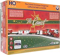 Vista 16 de Lionel The Comet Christmas Freight Bluetooth Electric HO Gauge Model Train Set with Remote