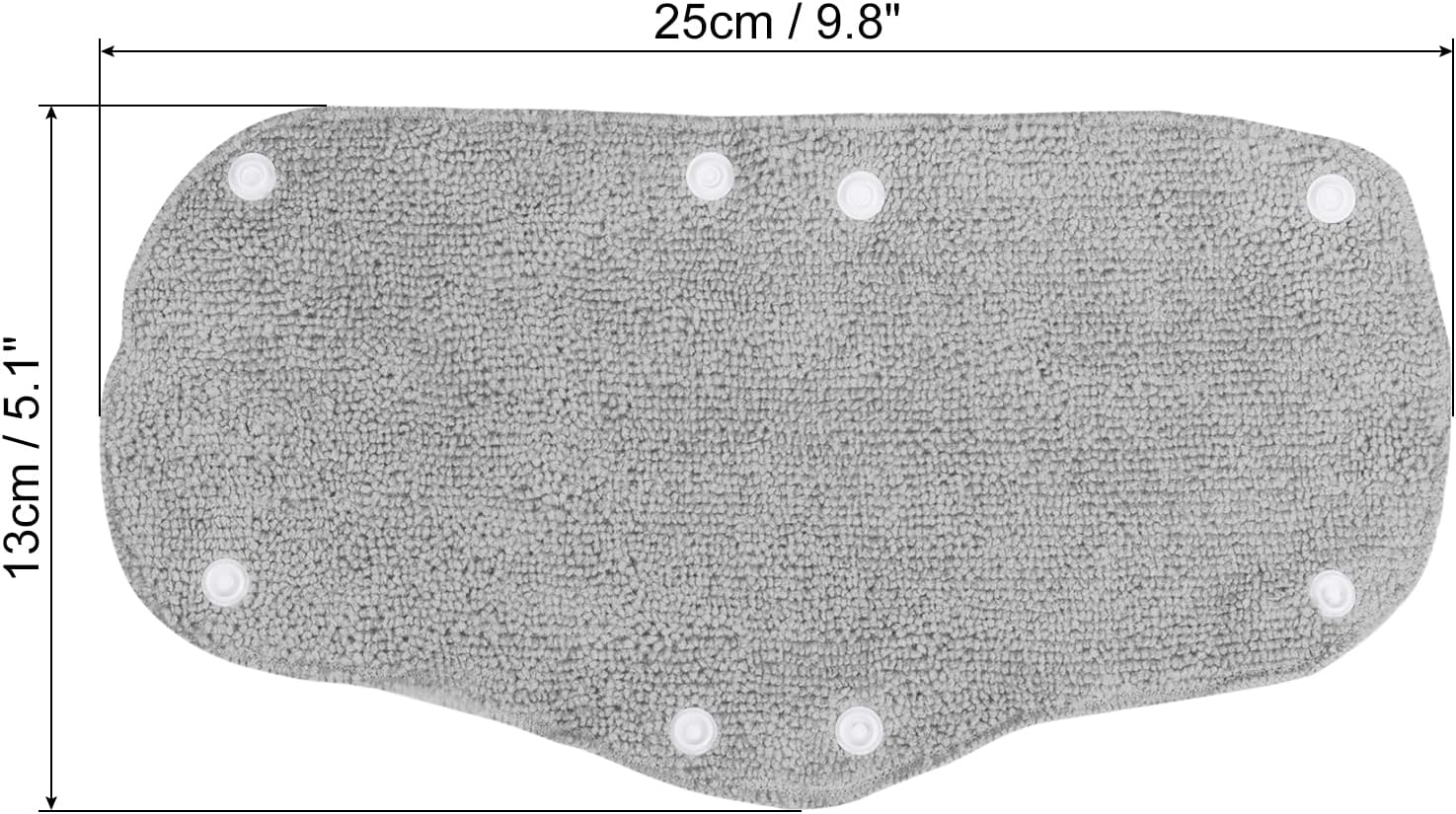 PATIKIL Hard Hat Sweat Band, 9 Pack Cotton Hard Hat Liner Sweatband Washable with Snap Button for Safety Helmet, Light Gray