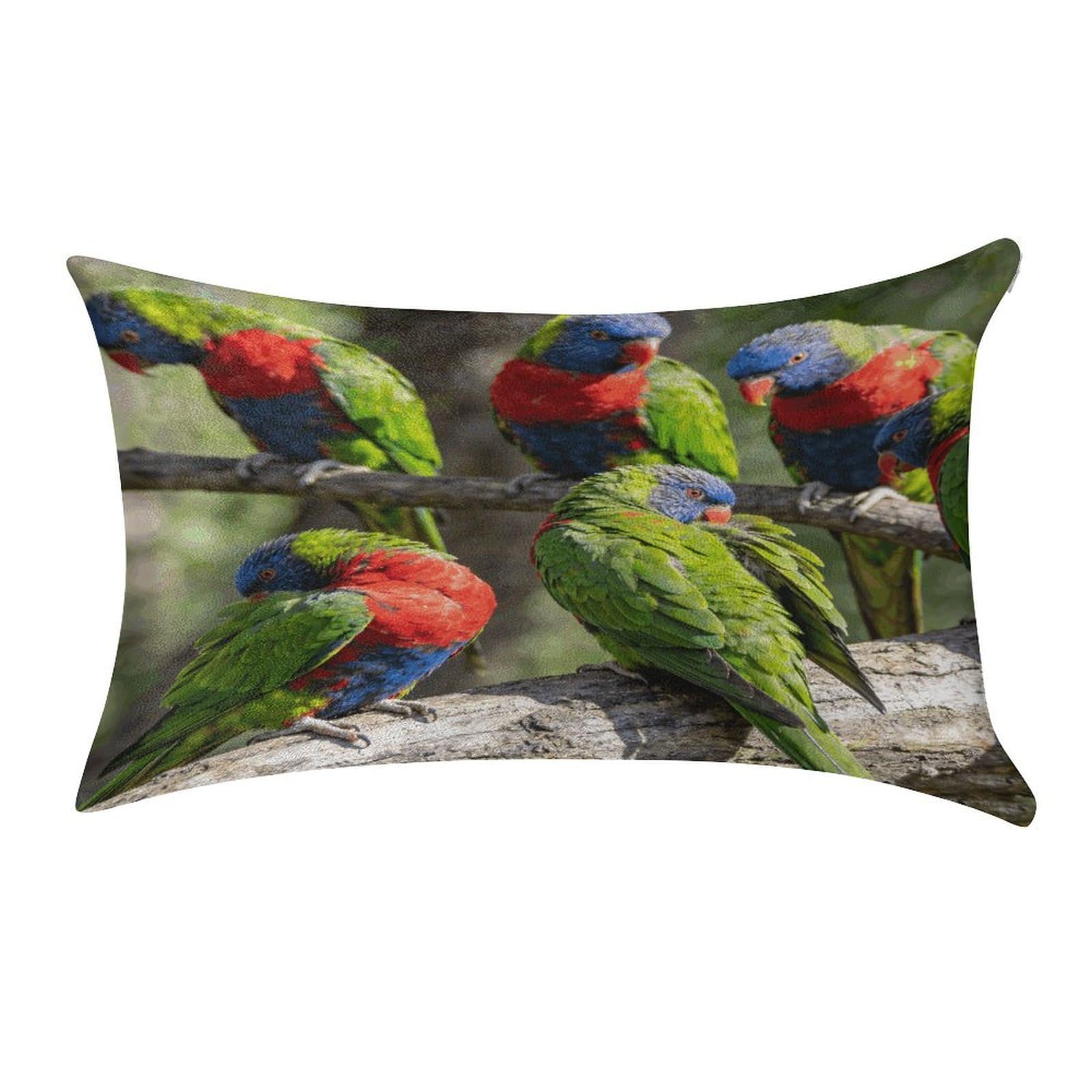 Fodpand Style Parrots Pillowcase,Elegant Designed Home Decor,Velvet Pillowcase,Soft And Cozy,Pillow Case Cover With Hidden Zipper For Bedroom, Sofa, Couch