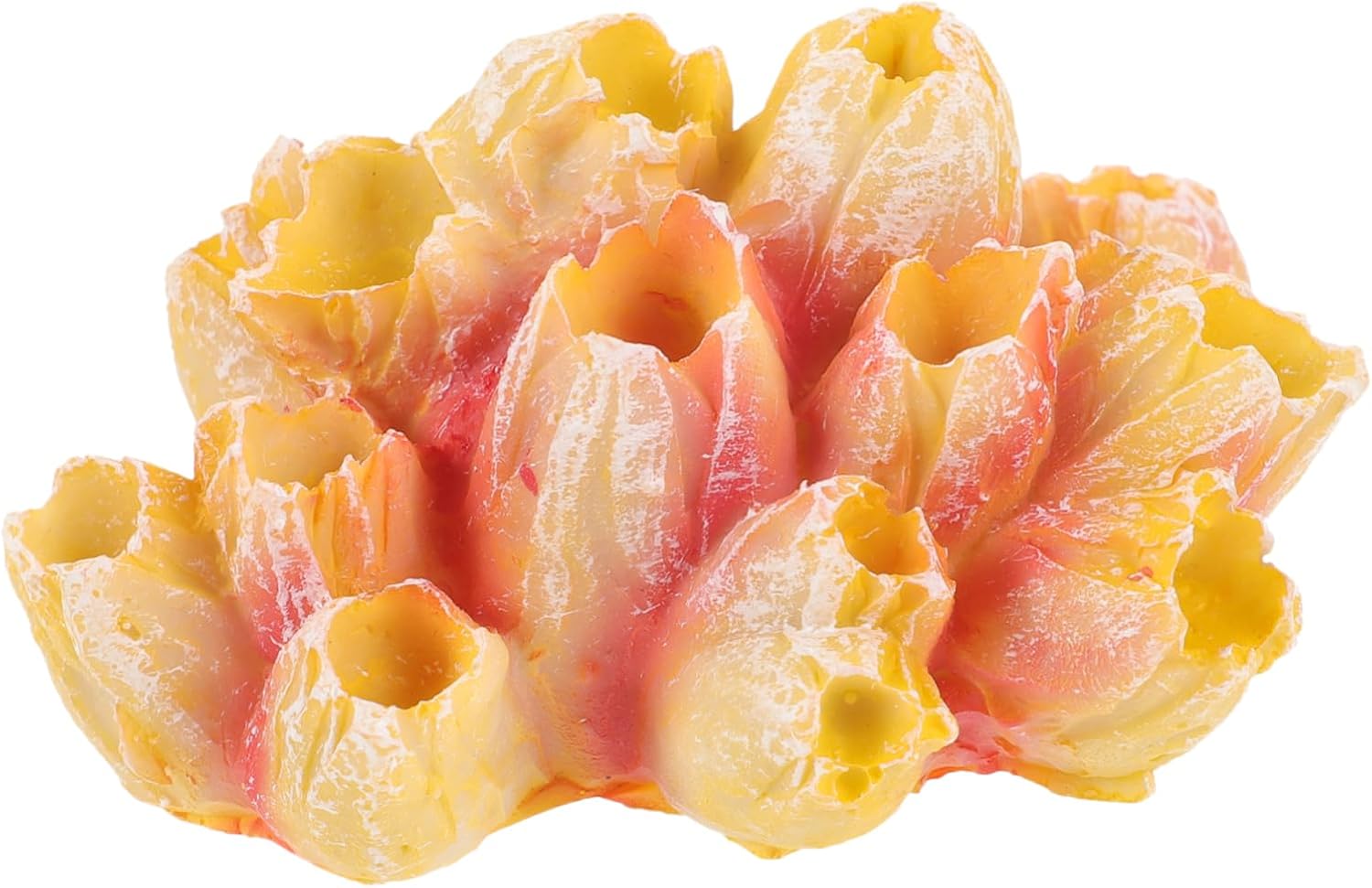 TOYANDONA 5pcs Aquarium Simulated Coral Reef Decor Lifelike Anemone Figurine for Fish Tank Easy Care Resin Craft Beautiful Underwater Landscape Ornament