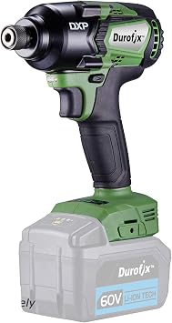 DXP 60V Cordless BRUSHLESS 1/4" Impact Driver, 3-Stage Torque Control, Max. 200 ft-lbs, Tool Only, RI60165A1T