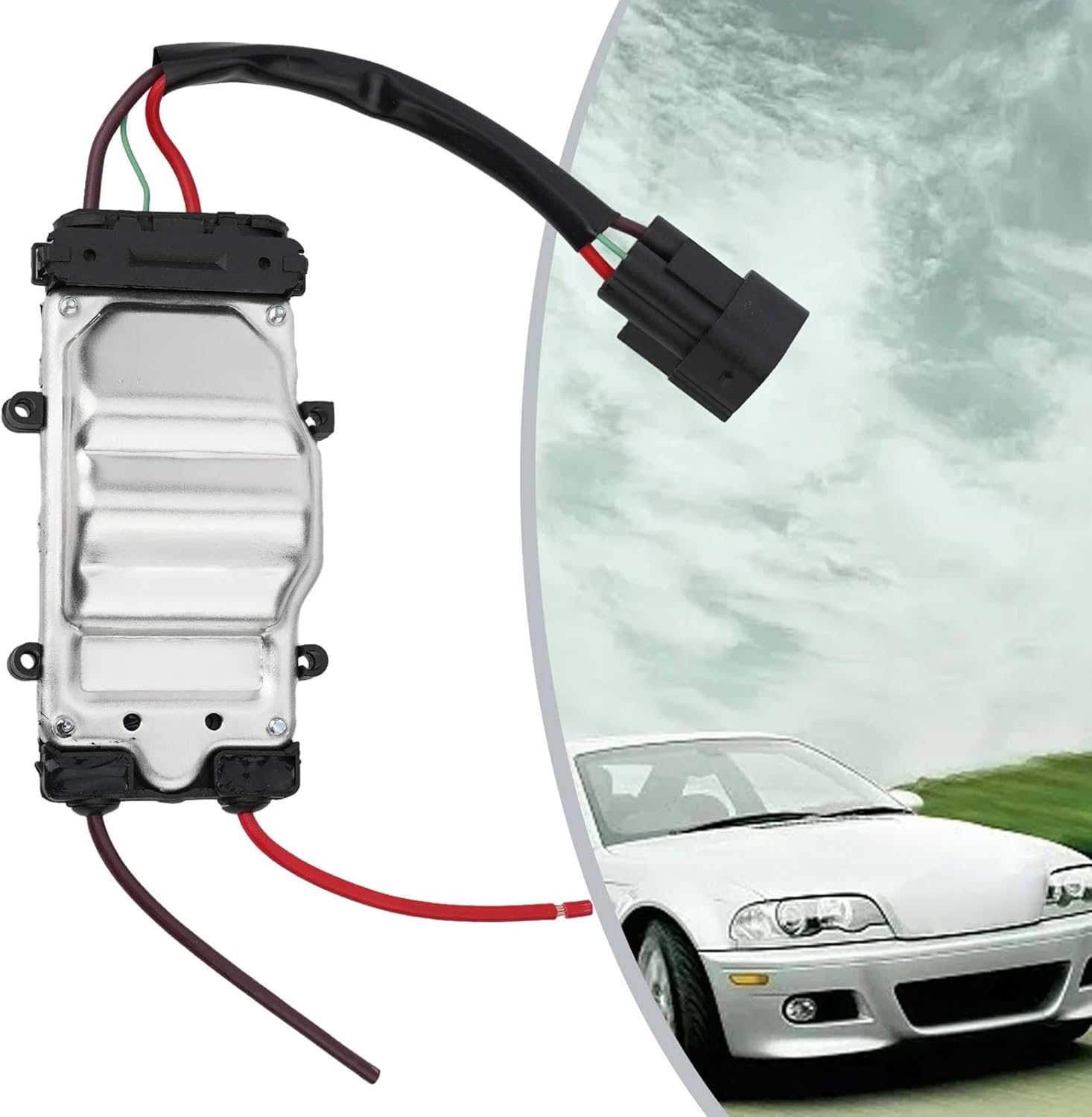 Enhances Cooling Efficiency Radiator Fan Module 17117561757 Strong Cooling Systems Modules Metal For Car E46 316i 318i High Performances Radiator Fan Module Car