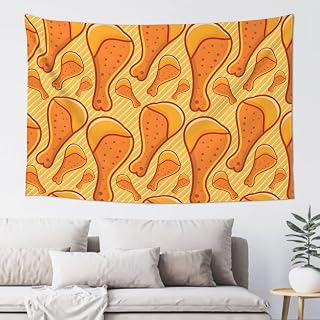 Pndlkeir Fried Chicken Thighs Tapestry Wall Hanging For Living Room Or Dorm Decor 60x40in