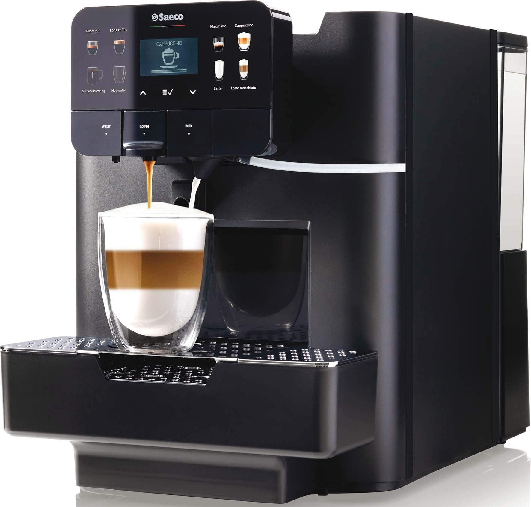 Area One Touch Cappuccino Capsule Coffee Machine, Black, 10005280
