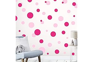 Minnie Mouse Room Decor: Adhesive Polka Dot Wall Decals for Girls' Bedrooms