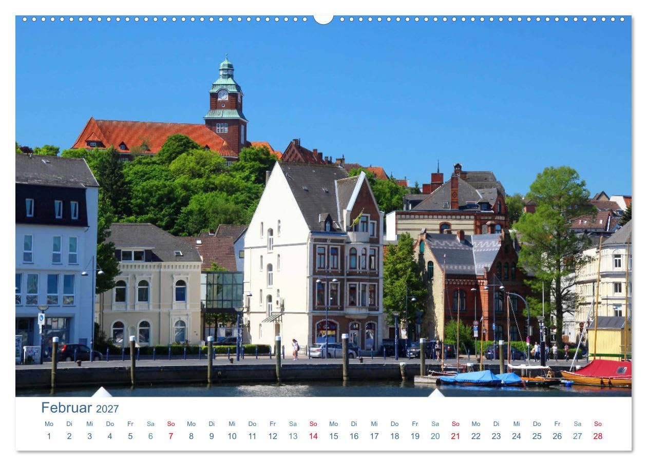 CALVENDO - Flensburg 2027. Impressionen rund um den Hafen (hochwertiger Premium Wandkalender 2027 DIN A2 quer), Kunstdruck in Hochglanz: Maritime Fotoimpressionen von Flensburg und ihrem Hafen.
