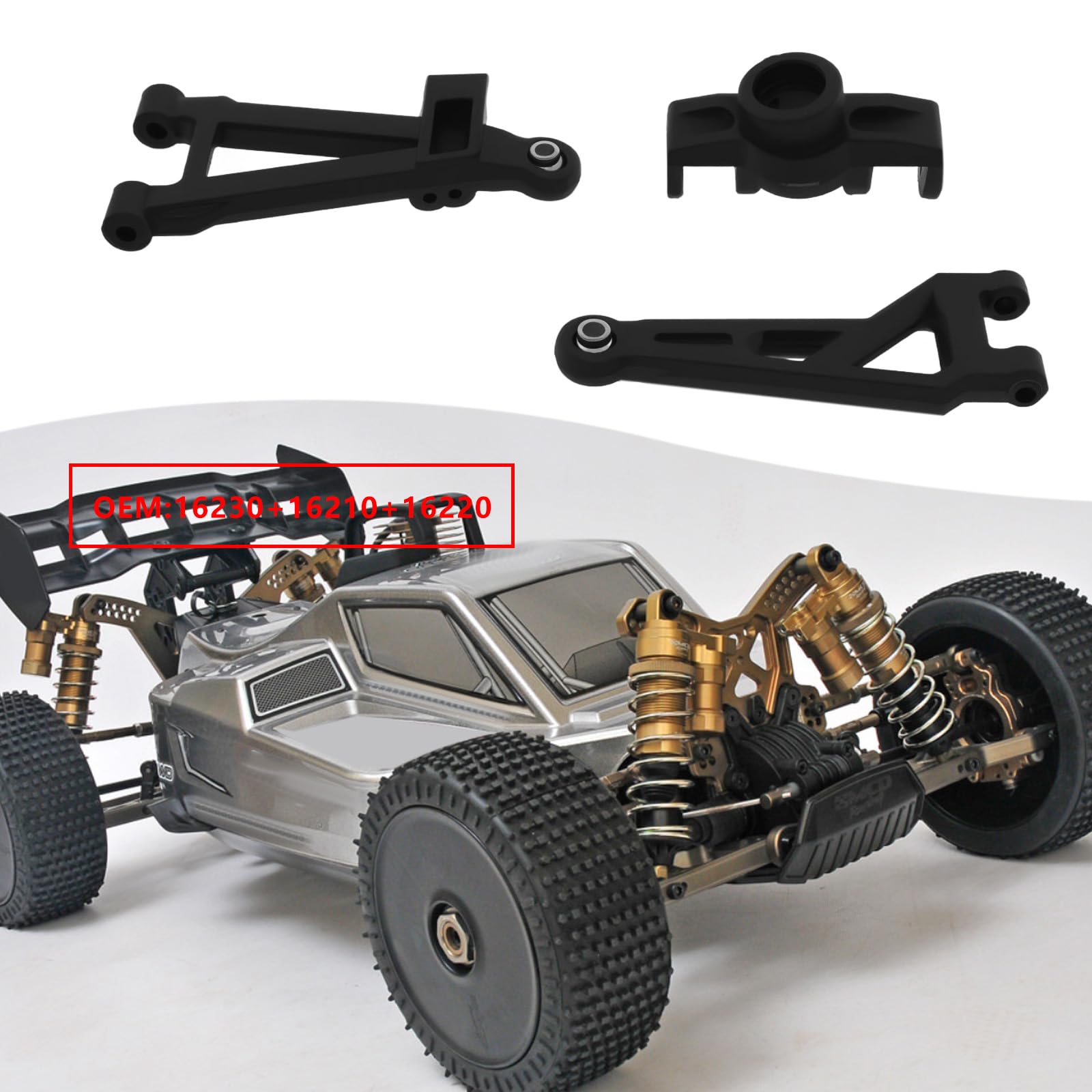 ZRRC RC Rear Suspension Arm Mudguards Mudflap for 1/7 Arrma Mojave 6S Upgrades RC Car Parts - 2 Pack