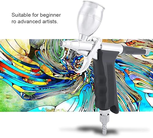 Miniatura 4 de Yosoo Pistola de aerógrafo pulverizador de pintura de 0.008 in/0.012 in/0.020 in Kit de compresor de aerógrafo de doble acción, kit de pistola de