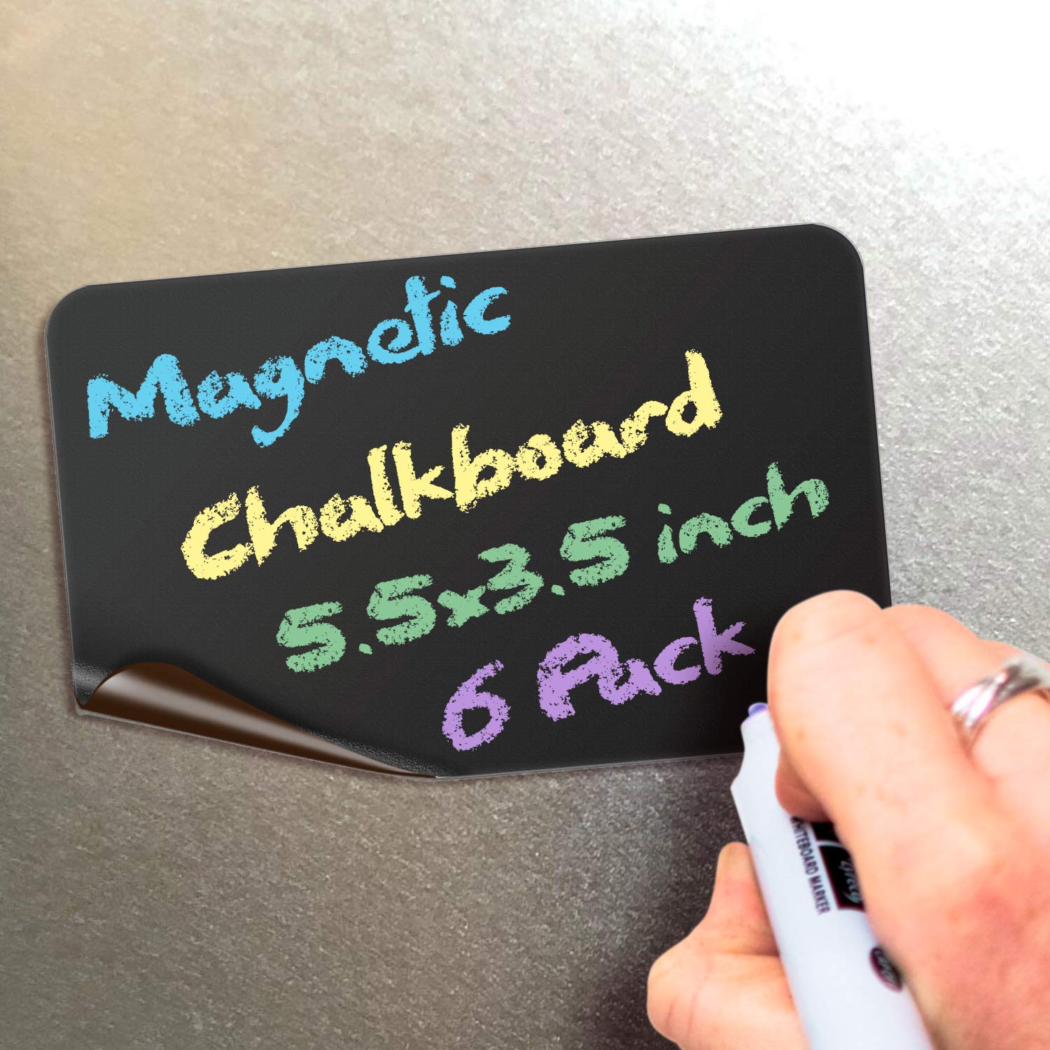 Buy Chalkboard Notes 5.5 x 3.5 inch, 6 Pack, Rectangle