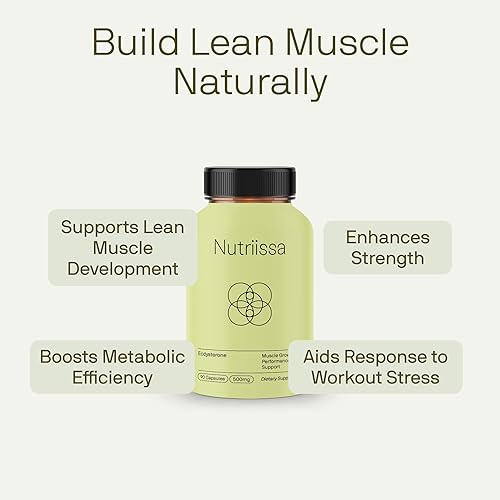 Miniatura 4 de Nutriissa Ecdysterone 500 mg  Apoyo al crecimiento muscular y rendimiento  Certificado EPEB para pureza y potencia  90 cápsulas veganas