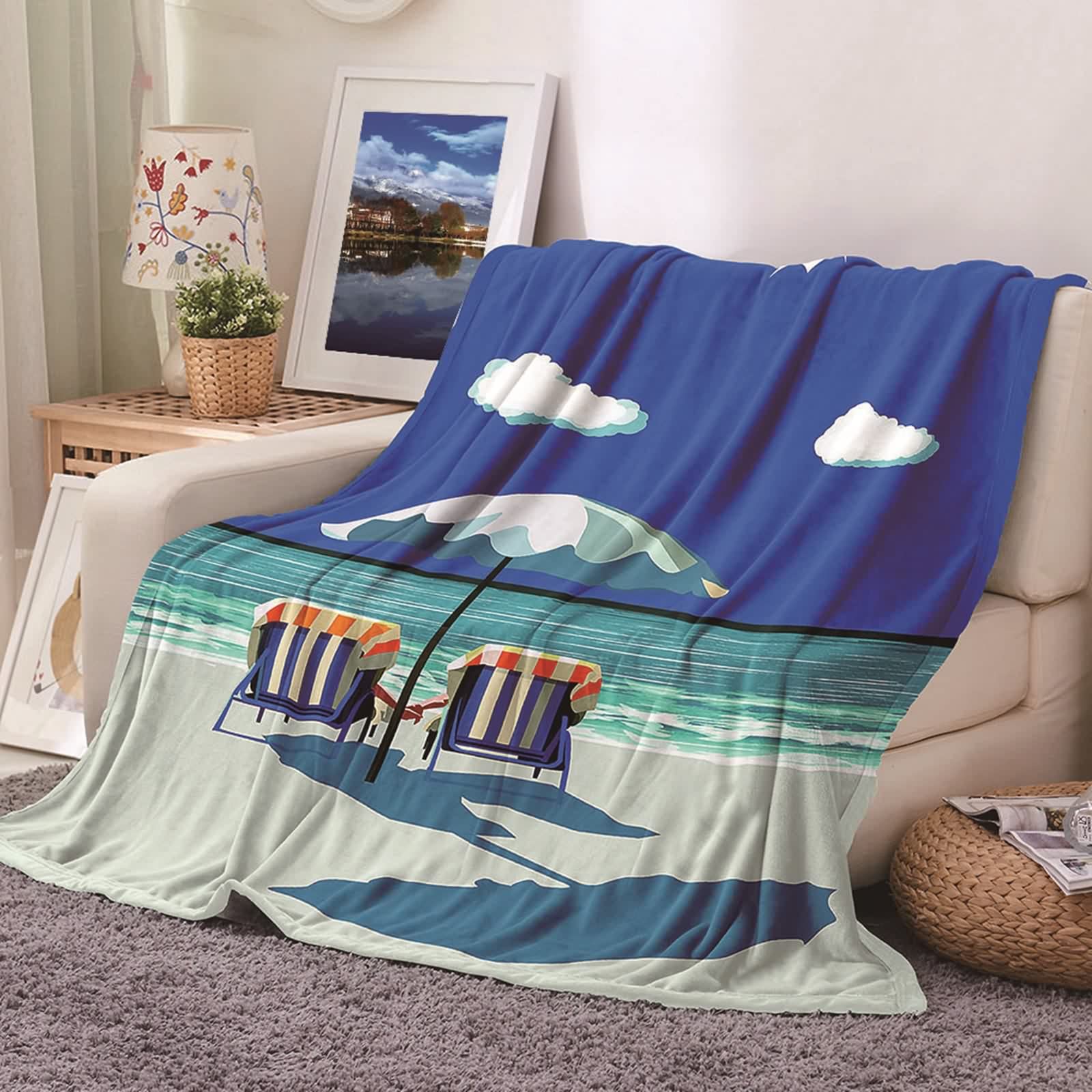 Couverture polaire flannel KnSam pour réchauffer vos moments de frissons sur le canapé
