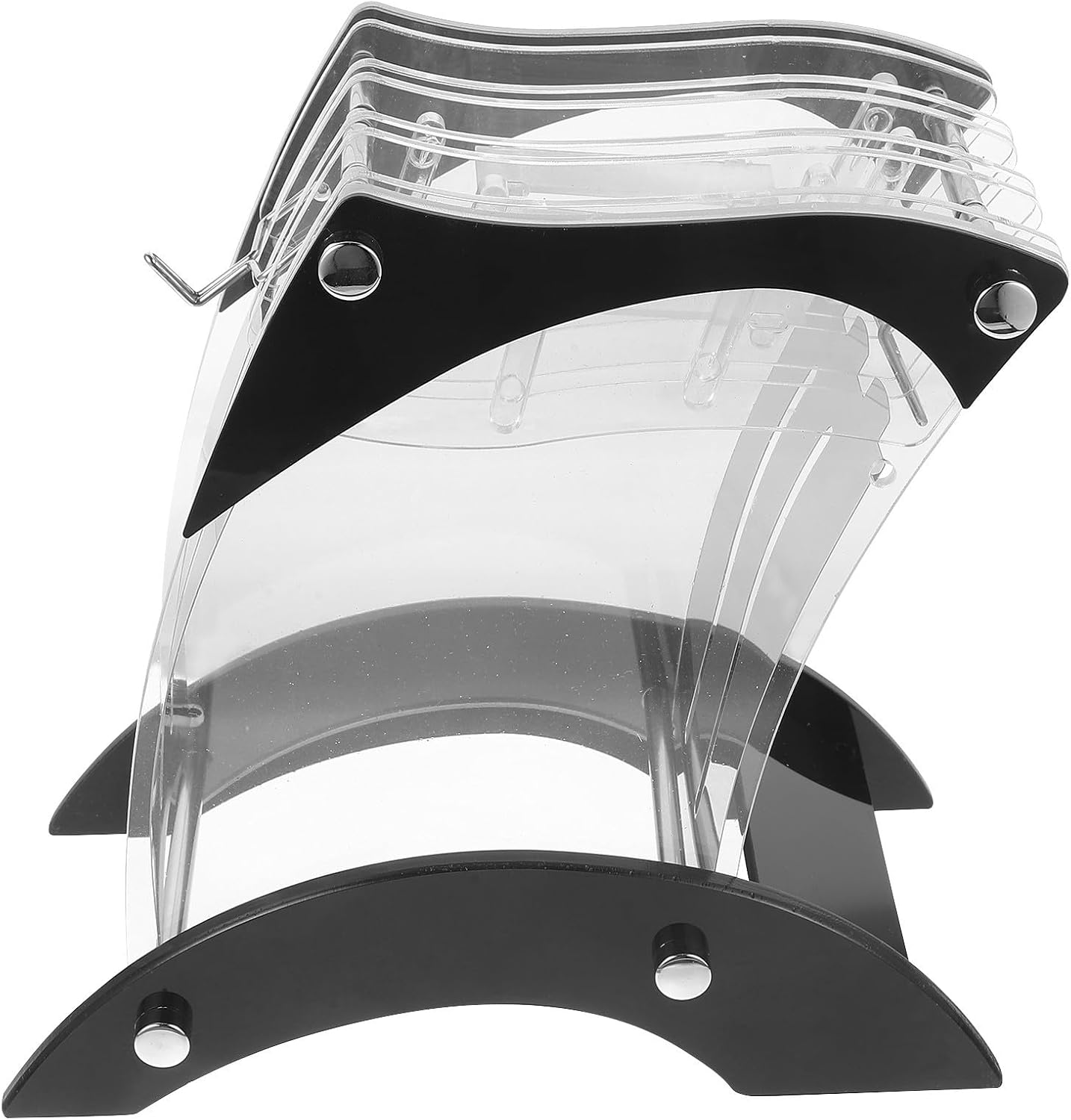 Black Acrylic Knife Block Storage Holder Breathable Bottom