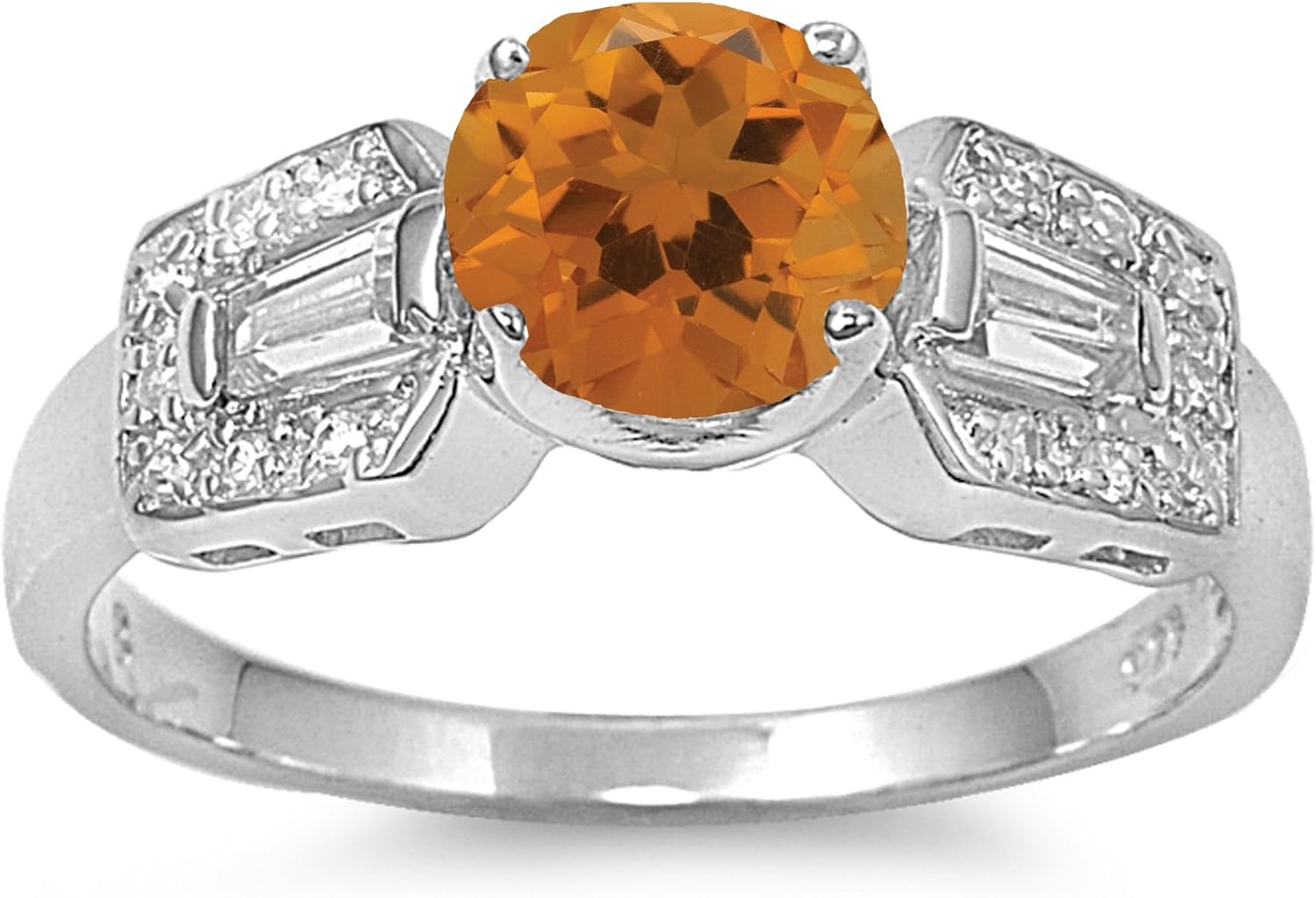 CHOOSE YOUR COLOR Sterling Silver Round Wedding Ring