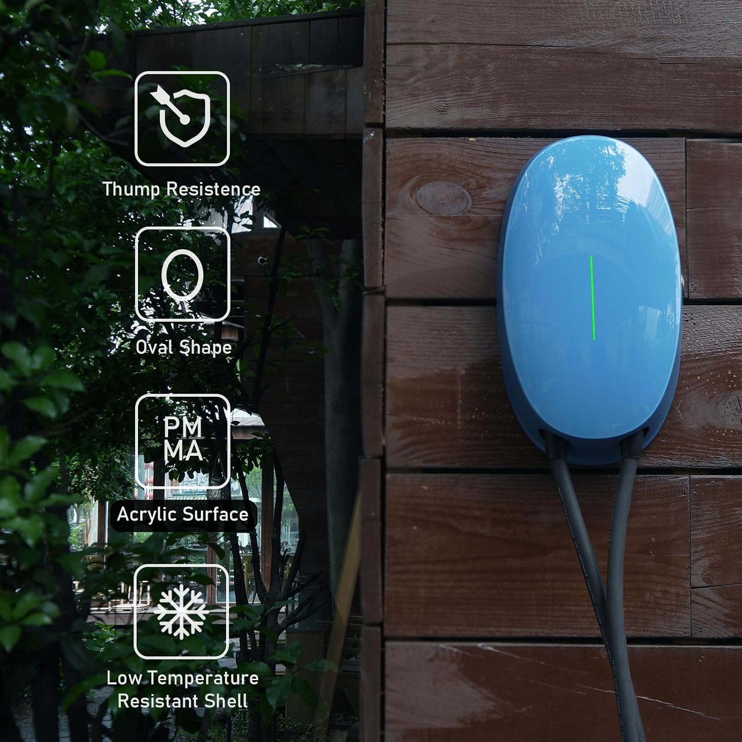 Borne de recharge murale Type 2 32A 7,2 kW - vue produit
