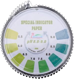 Cabilock Testes de Teste de PH Testes Universal de PH Testes Roll Com Caixa de Armazenamento Ph 5. 5-9. 0 Papel de Precisão para O Teste de Aquário Do da Água da Urina da Saliva