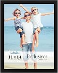 Icona Bay - 20x25 cm Alder Gray Picture Frame with Mat - Sturdy 8x10 Engineered Wood Photo Frame with Removable 13x18 cm / 5x7 Mat - Sleek Design, Table Top or Wall Mount - Exclusives Collection