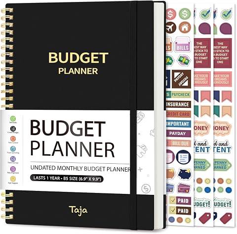 Budget Planner - Monthly Budget Book with Expense Tracker Notebook, Undated Bill Organizer & Finance Planner to Take Control of Y…