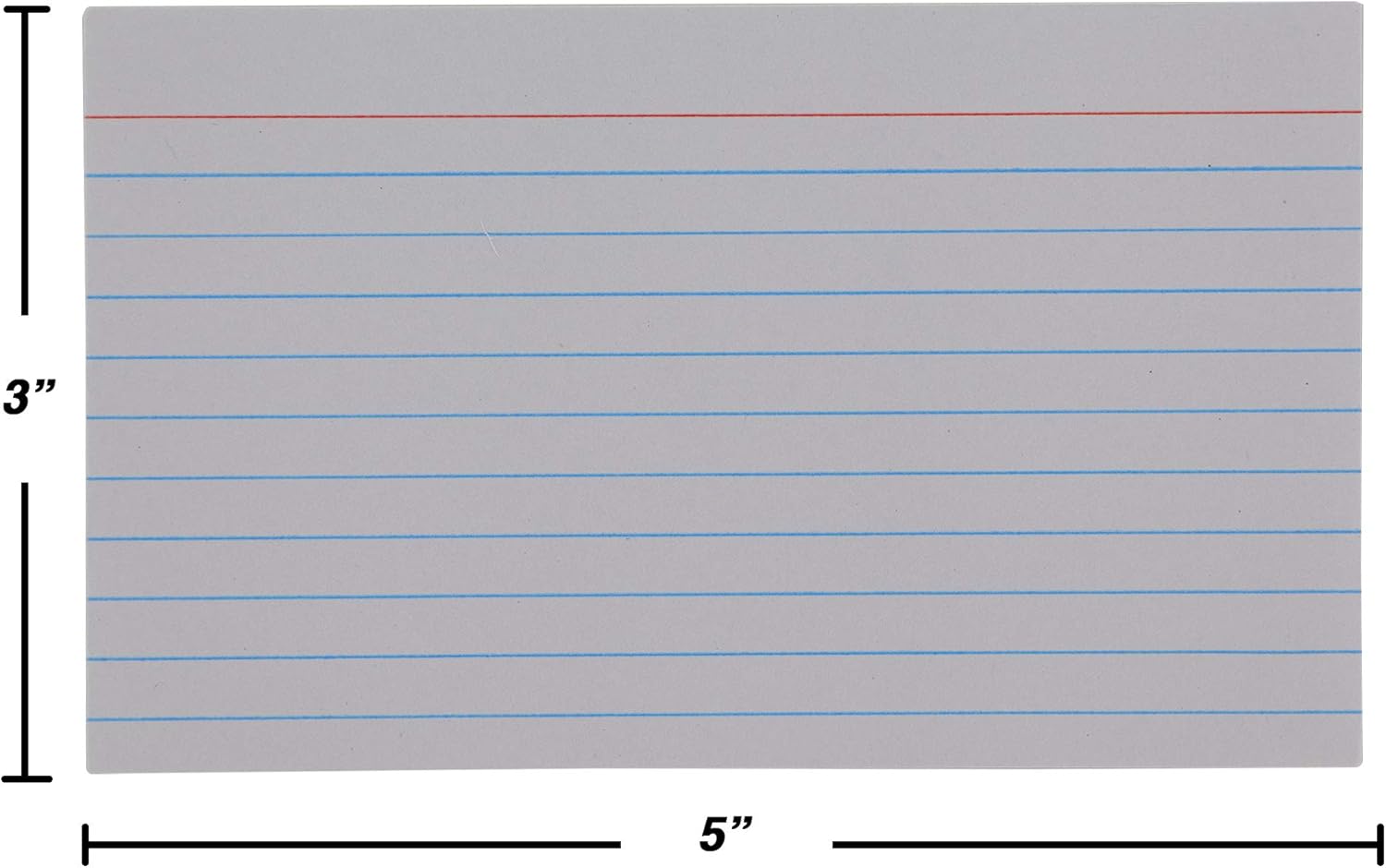 Emraw Heavy Weight Ruled Index Cards 3x5 Inch Card 100 Sheets Perfect for Creating Flash Cards, Making Lists (100 Sheets Per Pack) (Pack of 2)