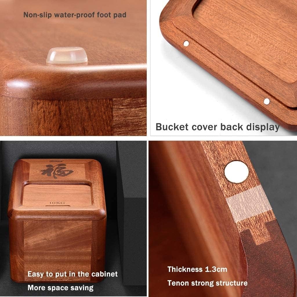 Food Storage Containe Rice Storage Containe Home Creative Rice Box Kitchen 10-15kg Large Capacity Dry Food Containers Sealed and Moisture-Proof Storage Surface Tank (Size : 10kg) (15kg)