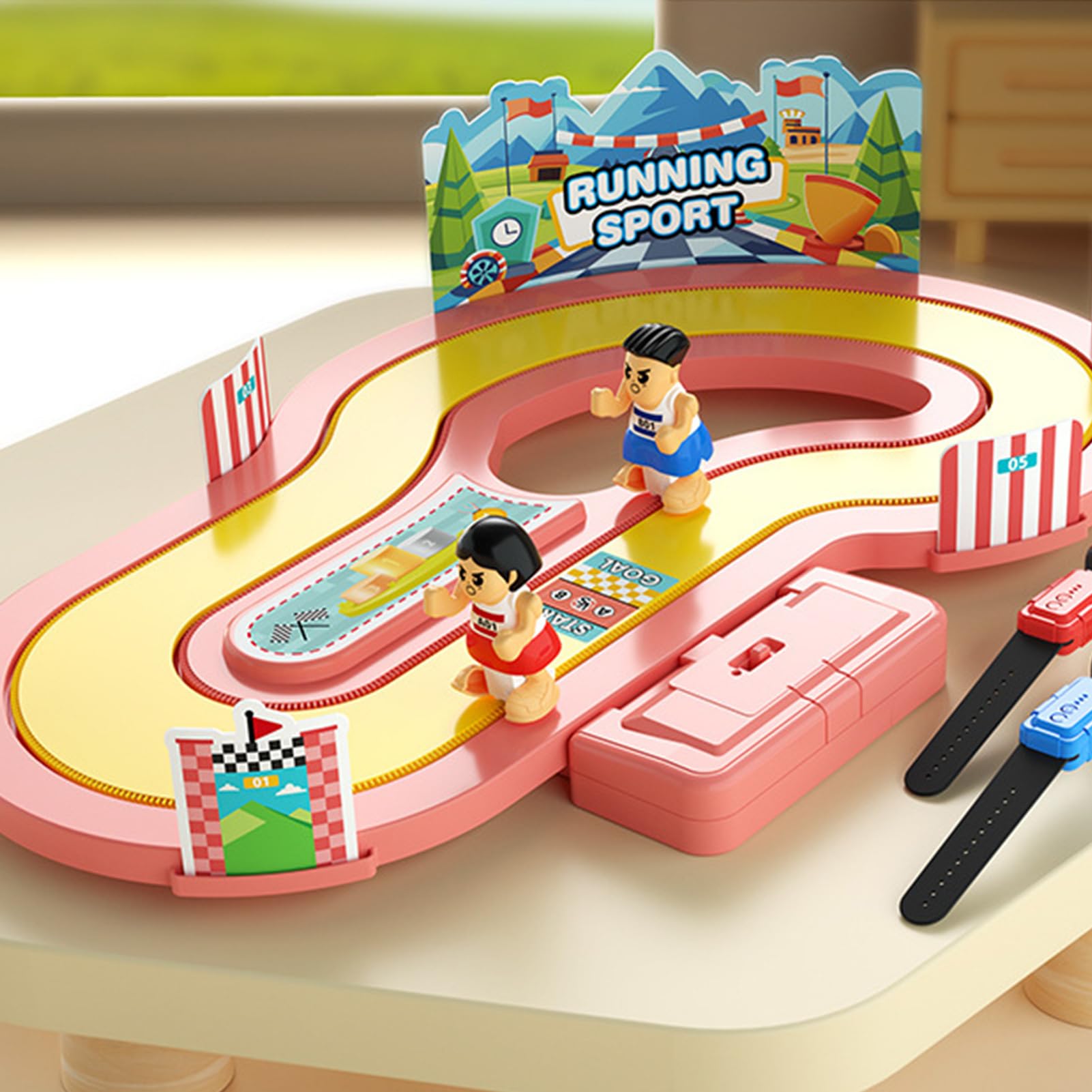 Giocattolo da pista da corsa con sensore di movimento, attività con | Gioco da tavolo controllato dal movimento per compleanno e gioco genitori-figli adulti