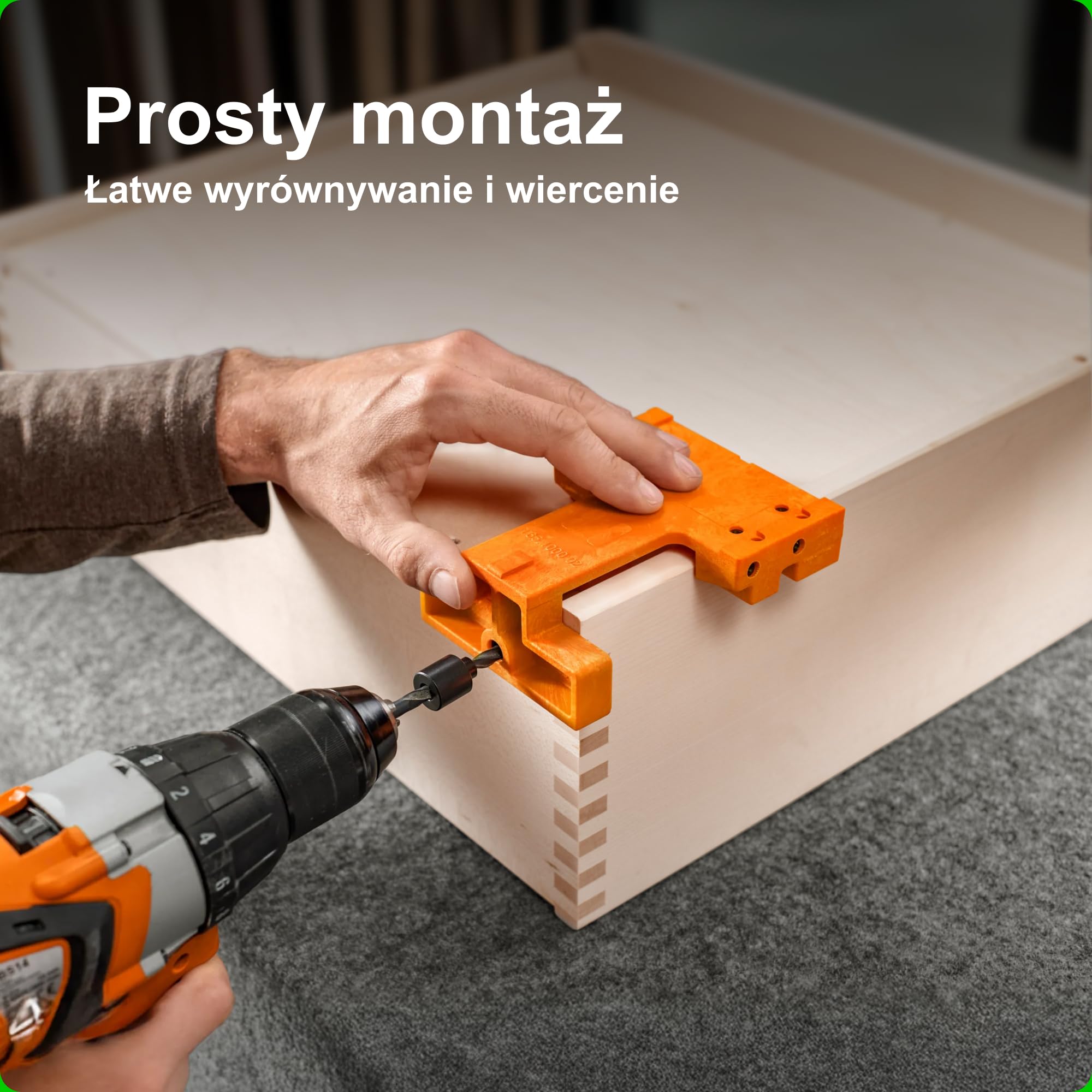 Blum Szablon wiertniczy do TANDEM/MOVENTO, T65.1000/T65.9000 ręczny powered, pomarańczowy, szablon do wiercenia, tworzywo sztuczne