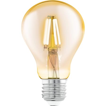 EGLO LED E27 Lampe, Amber Vintage Glühbirne, LED Lampe für Retro
