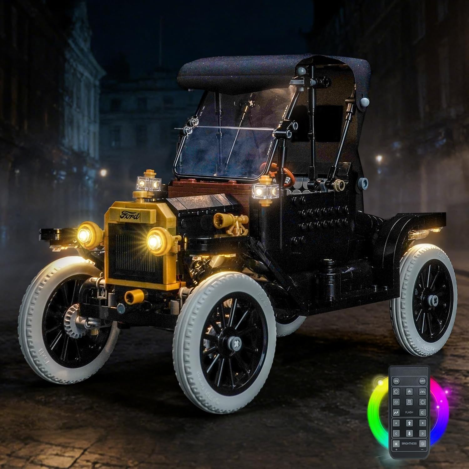 LED Lighting Compatible with LEGO 11376 Ford Model T - JUST Lights,Light Kit Compatible with LEGO 11376,NOT Included The Model