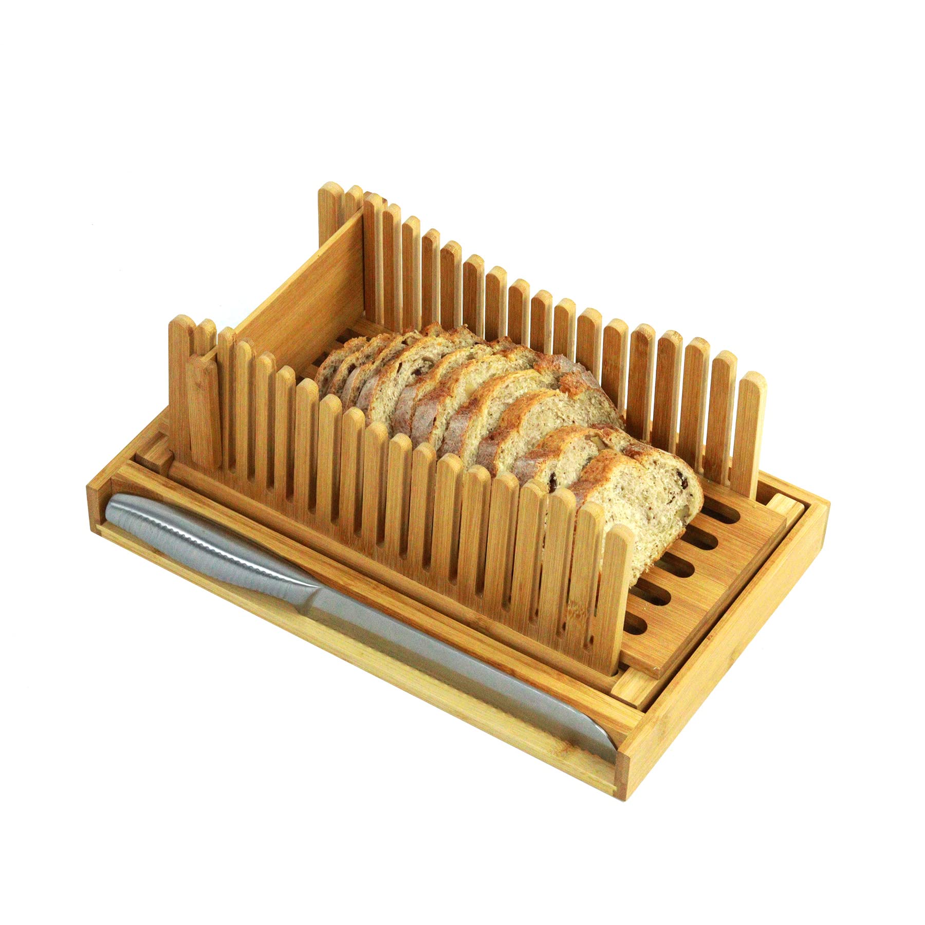 Guide de tranchage de pain en bambou pliable - PWSHYMI - pour pain fait