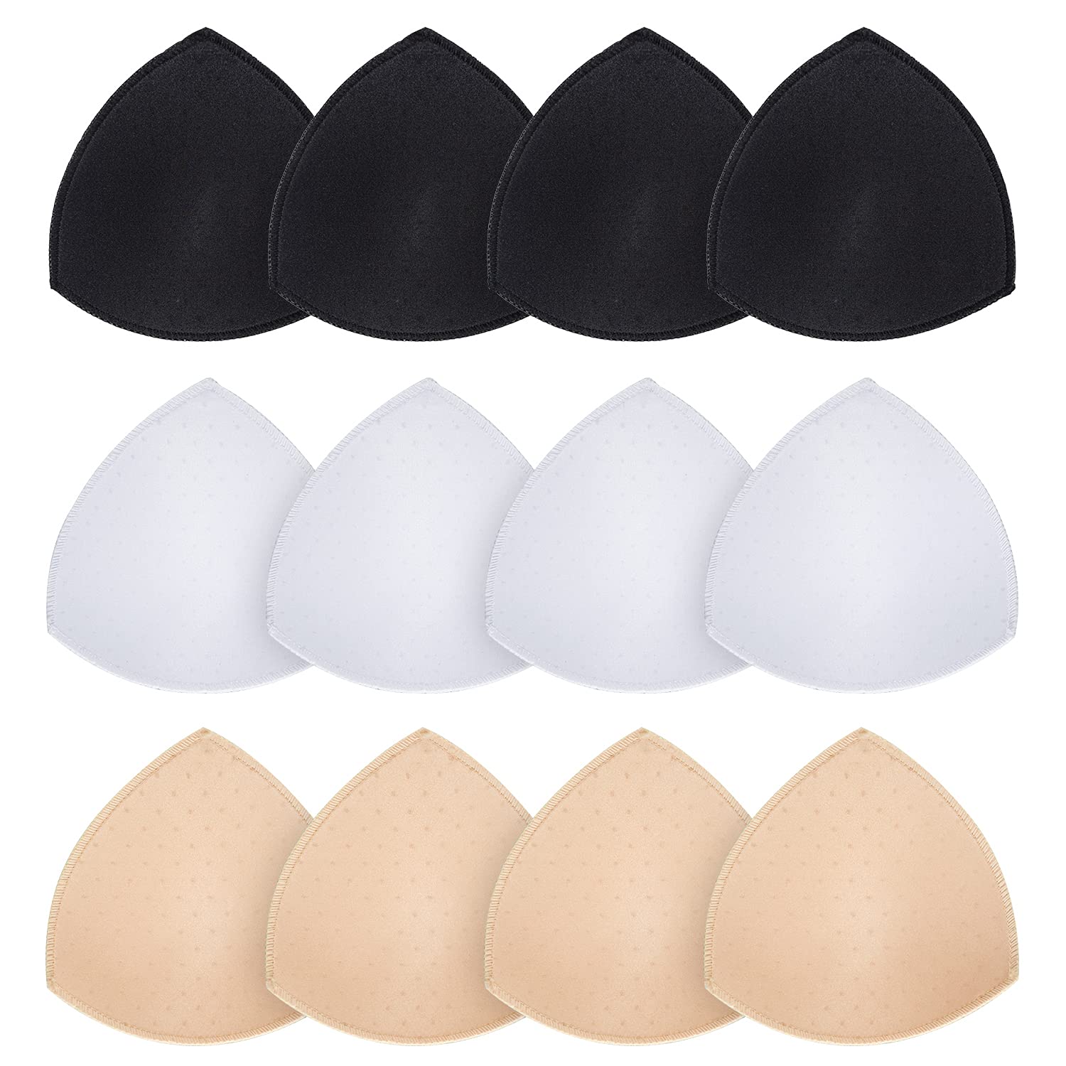 URSMART Bra Pad Inserts, Inserts Bra Cups Replacement Bra Pads Women's Comfy Sports Cups for Sport Bra Bikini Bra