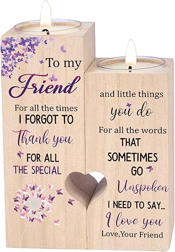 Best Friend Birthday Gifts Friend Gifts Personalized Gifts Candlestick Love Your Friend