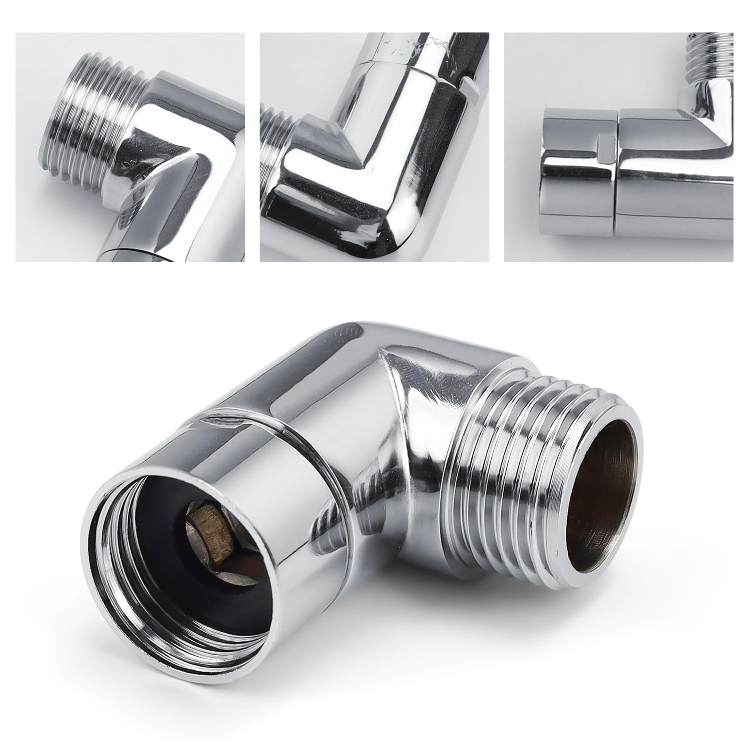 GisWell Duschkopf Winkeladapter Set - 90° & 135° Universal Adapter Mit Unterlegscheiben