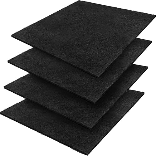 Hlimior Almohadilla cuadrada sin salpicaduras, 4 unidades, se adapta a la mayoría de drenajes de aceite, tapete de cambio de aceite antisalpicaduras