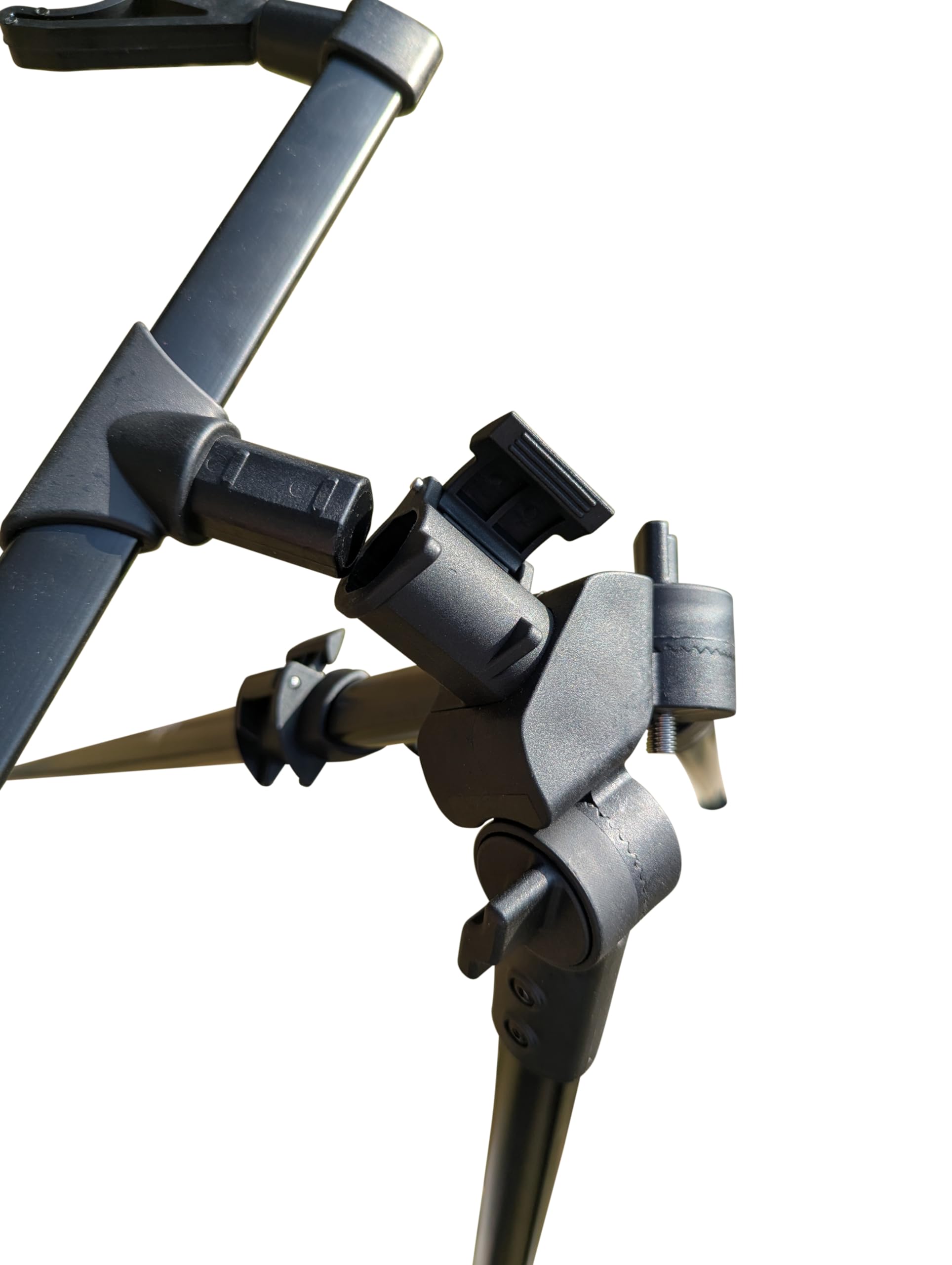 Angel Tripod, Rutenhalter Stativ für 2 Ruten, Verstellbares Rod Pod mit stabilen Beinen, Kompakter Rutenständer für Karpfenangeln, Forellen & Raubfisch