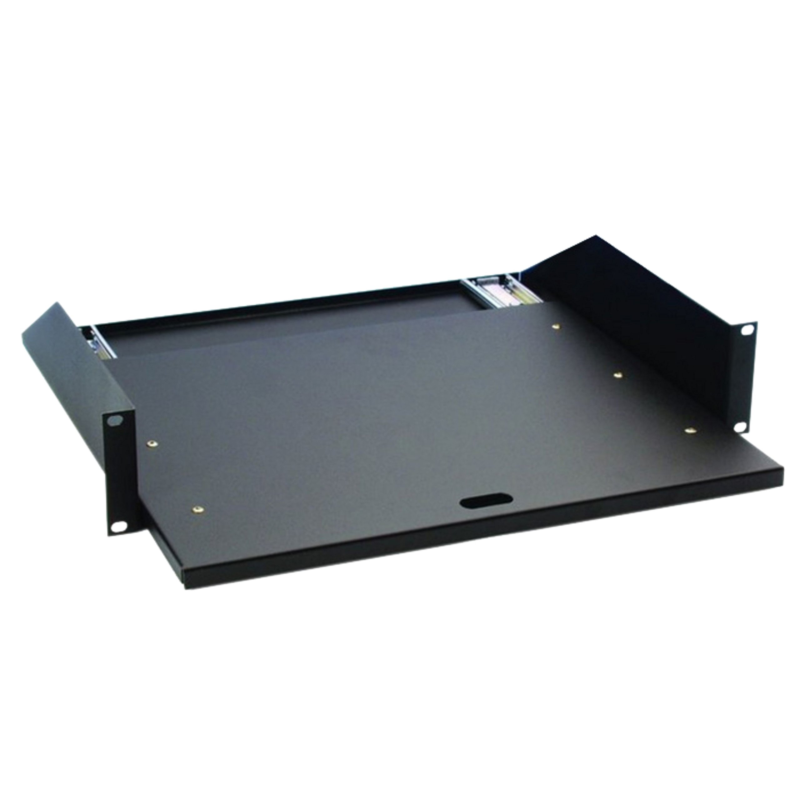 Adam Hall 87555 RACK TRAY 02 PULLOUT - 19" Rack Tray 2U with pull-out rails