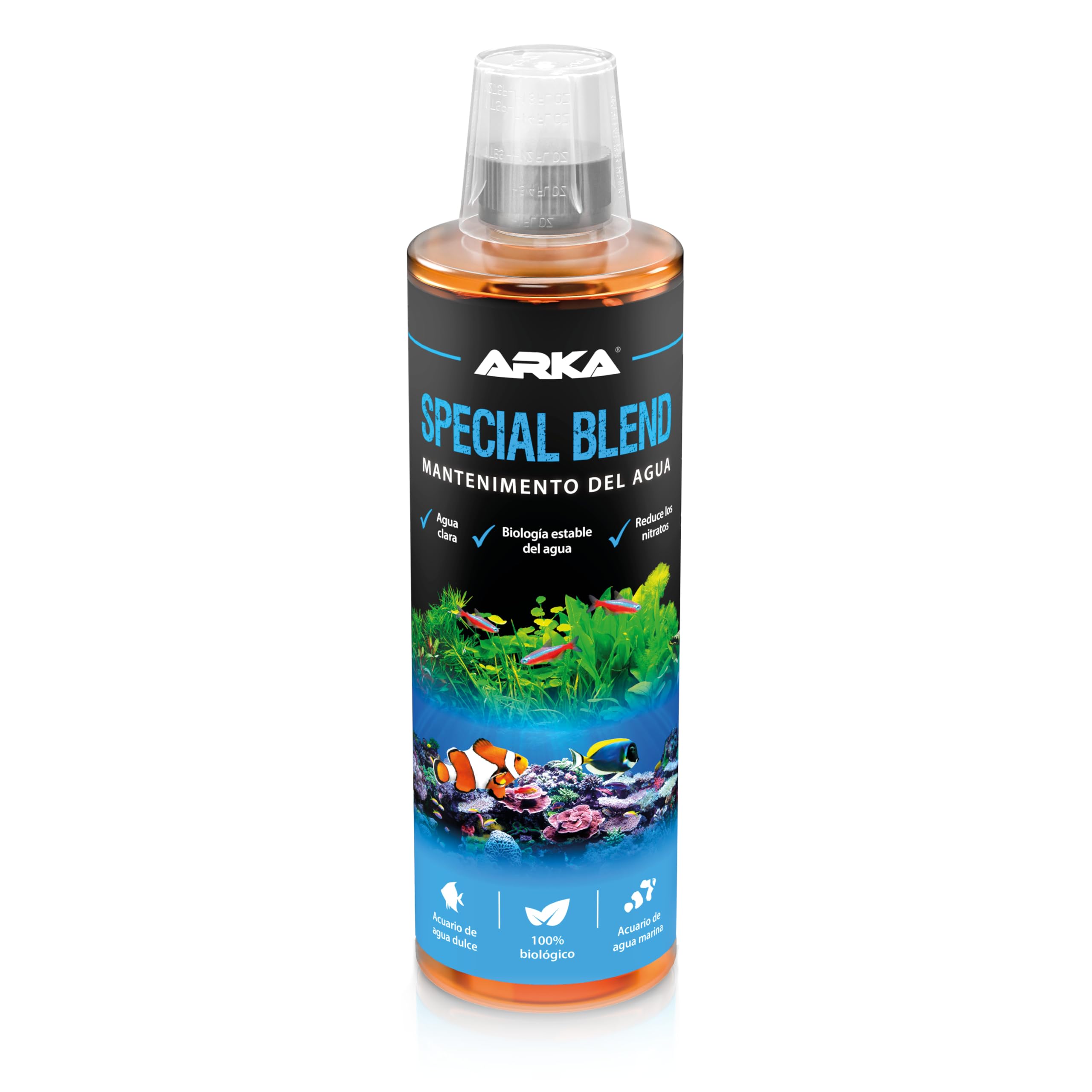 Bacterias Acuario 118 ml – ARKA Special Blend – Elimina nitratos y residuos orgánicos – Agua cristalina sin Olor – Dulce y Salado – fórmula biológica Premium para un ecosistema Estable — view 8