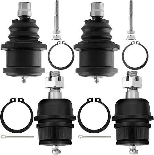 SCITOO 4 unids 2WD 4WD Kit de suspensión delantera superior inferior rótula caben 1995-2001 para Ford Explorer 1998-2011 para Ford Ranger 1997-2001