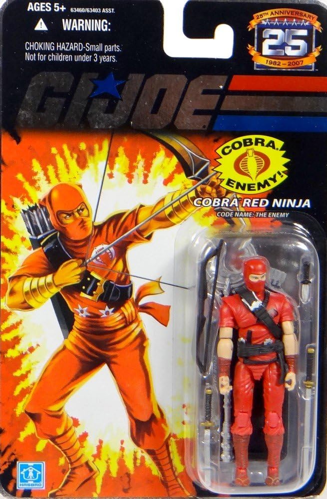 SOLDADO AMERICANO. Joe - 2007 - Hasbro - 25 Aniversario - Cobra Enemy - El nombre en clave del enemigo: Cobra H.I.S.S. Figura de acción del conductor - con base y accesorios - Nuevo - Edición limitada - Coleccionable
