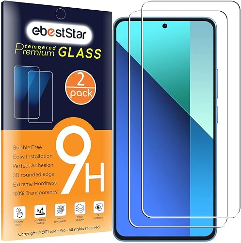 ebestStar - Cristal Templado x2 para Xiaomi Redmi Note 13 4G, Protector Pantalla