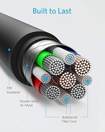 Miniatura 6 de Cable PD azul de 4 pies USB-C a tipo C, cable de carga rápida para Galaxy A72, A52, A42, A32, A12, sincronización de cable de alimentación [C a C]