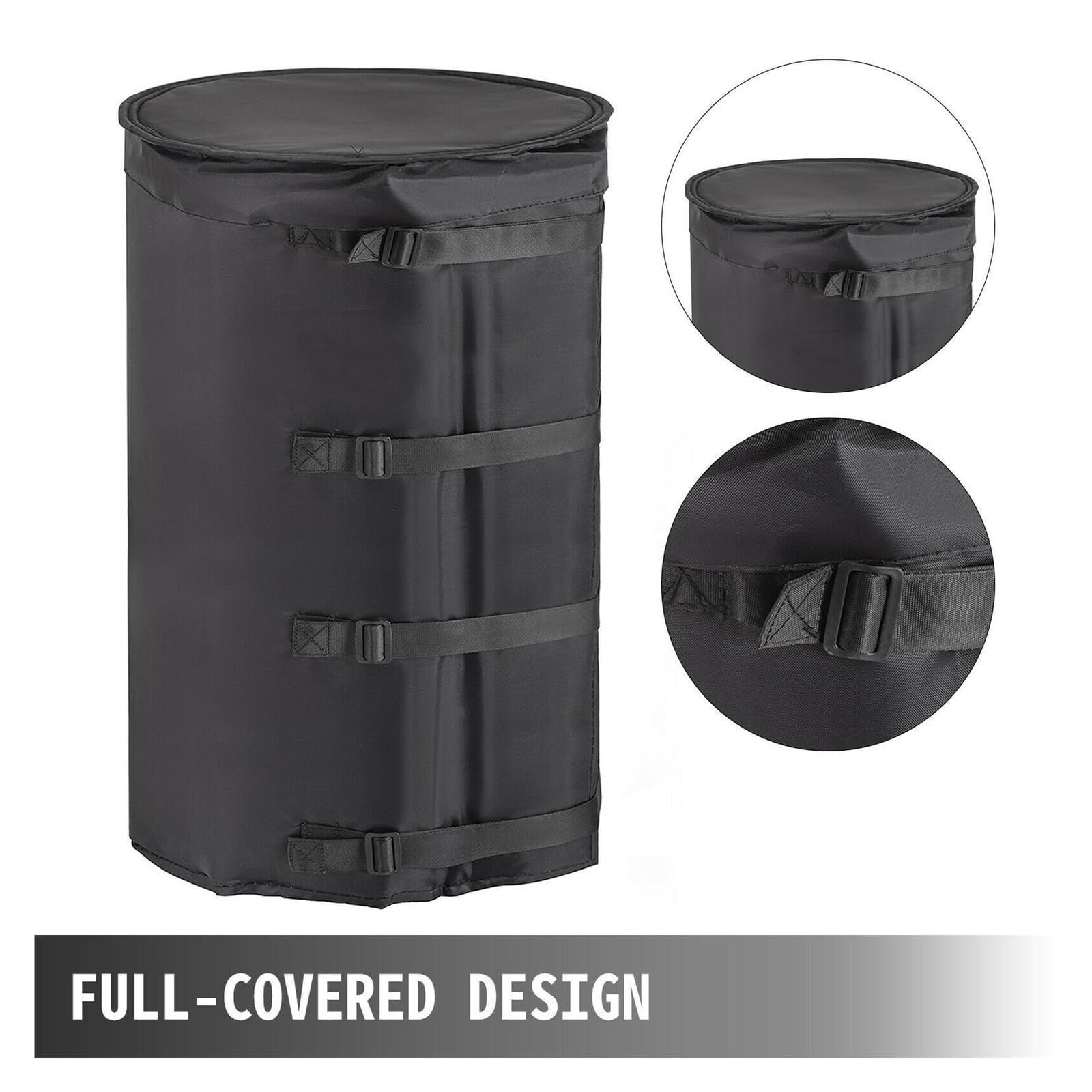 Grzałka do beczek 55 gal / 208 l, 120 V, 1300 W, 6, A, z regulacją temperatury, pełnym owinięciem, chemikaliów, farb i smarów Do użytku DIY