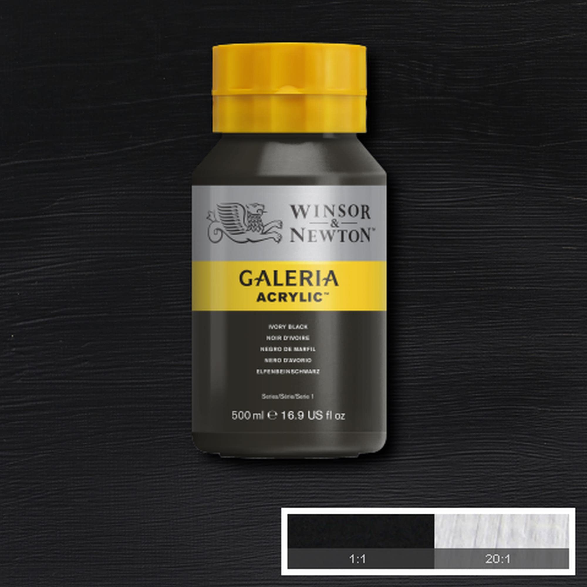 Winsor Newton Galeria Akrilik Boya 500ml Ivory Black