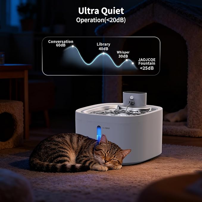 Fuente de Agua Inalámbrica para Gatos, 3.5L, con Batería y Sensor miniatura 5