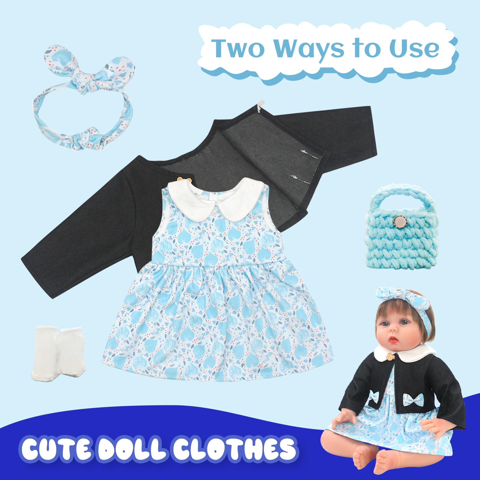 Poppenkleding Gebreid (diverse kleuren
