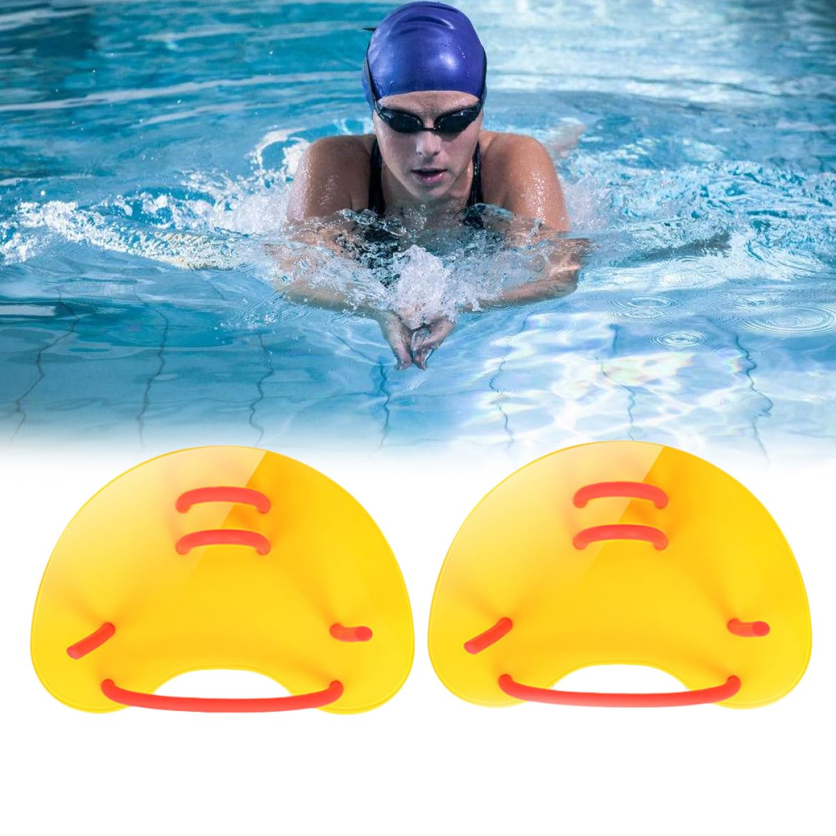 ifundom Swim Webbed Gloves for Adults Swimming Hand Paddles for Enhanced Training Technique Improvement Durable Material for Diving Aquatic