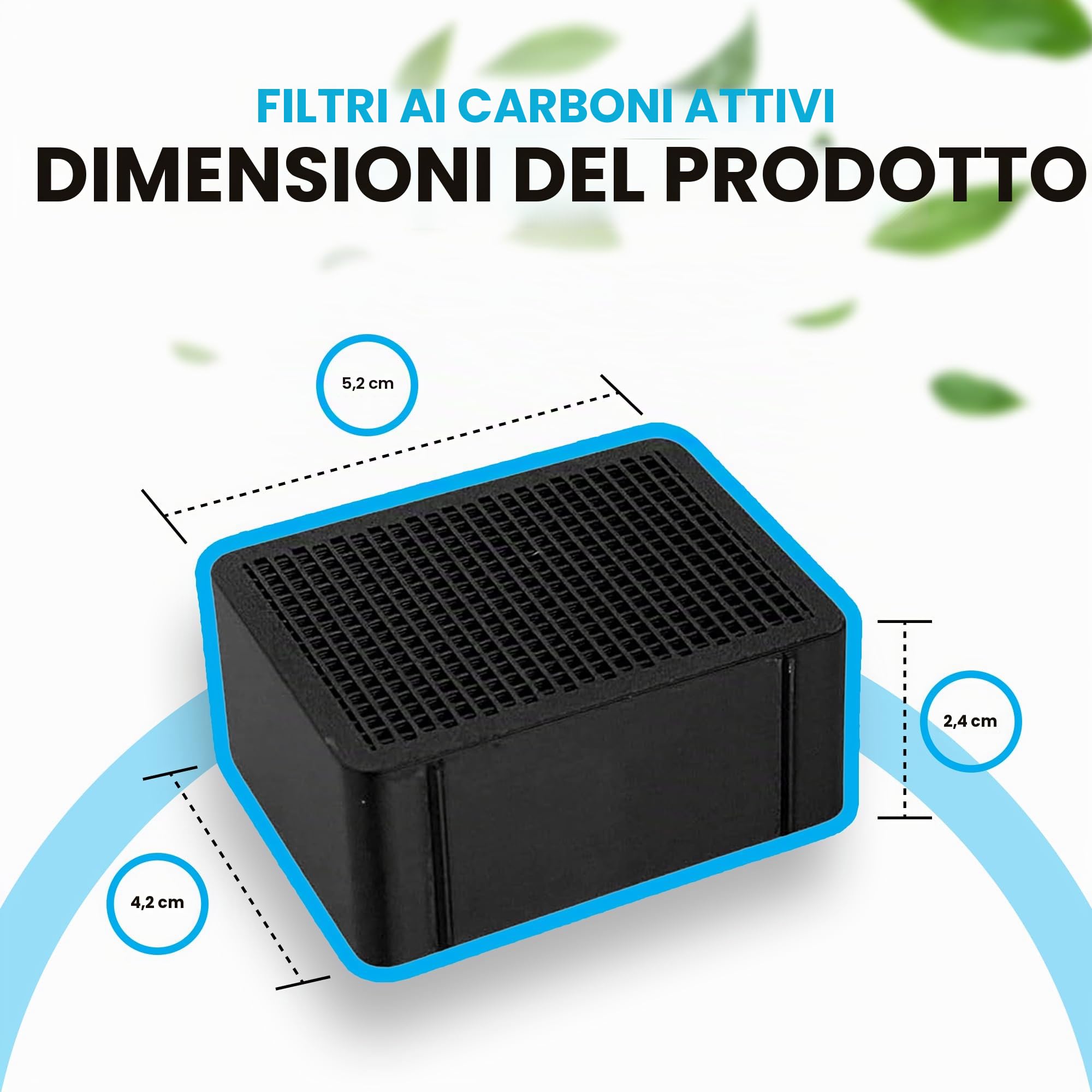 Filtro ai carboni attivi compatibile con Geberit DuoFresh – Filtro di ricambio – Neutralizzazione degli odori, filtro antiodore, purificatore d'aria WC – Made in Germany